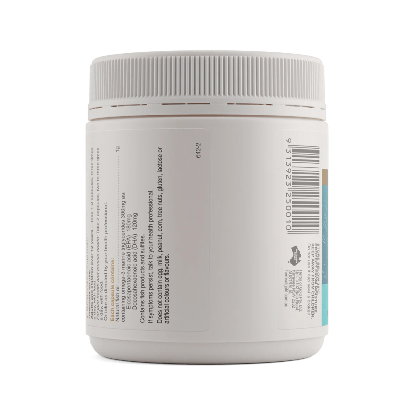 Herbs of Gold Fish Oil 1000mg 200 Capsules