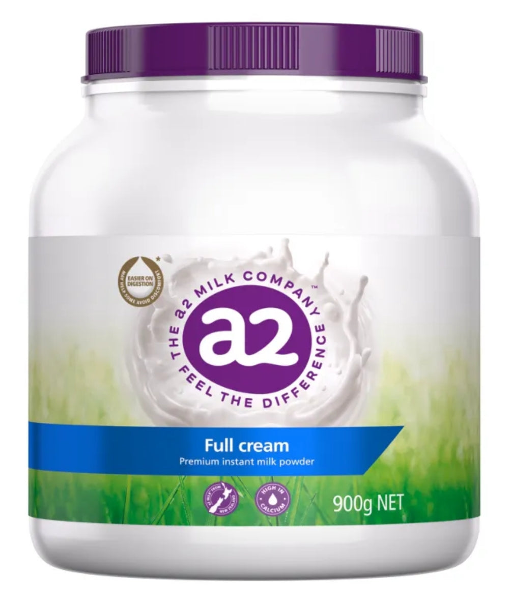 A2 Full Cream Premium Instant Milk Powder 900g Tub