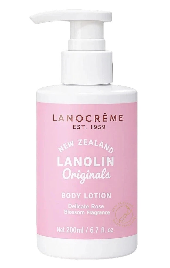 Lanocreme Body Lotion Delicate Rose Blossom Fragrance 200ml