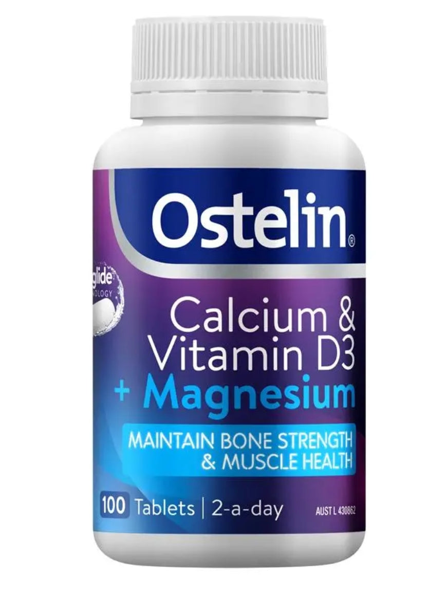 Ostelin Calcium & Vitamin D3 + Magnesium 100 Tablets