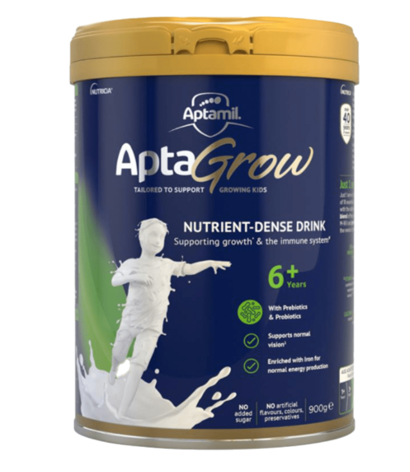 AptaGrow Nutrient-Dense Milk Drink From 6+ Years 900g - BeeVitamins