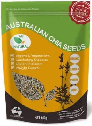 Australian Chia Seeds 500g - BeeVitamins