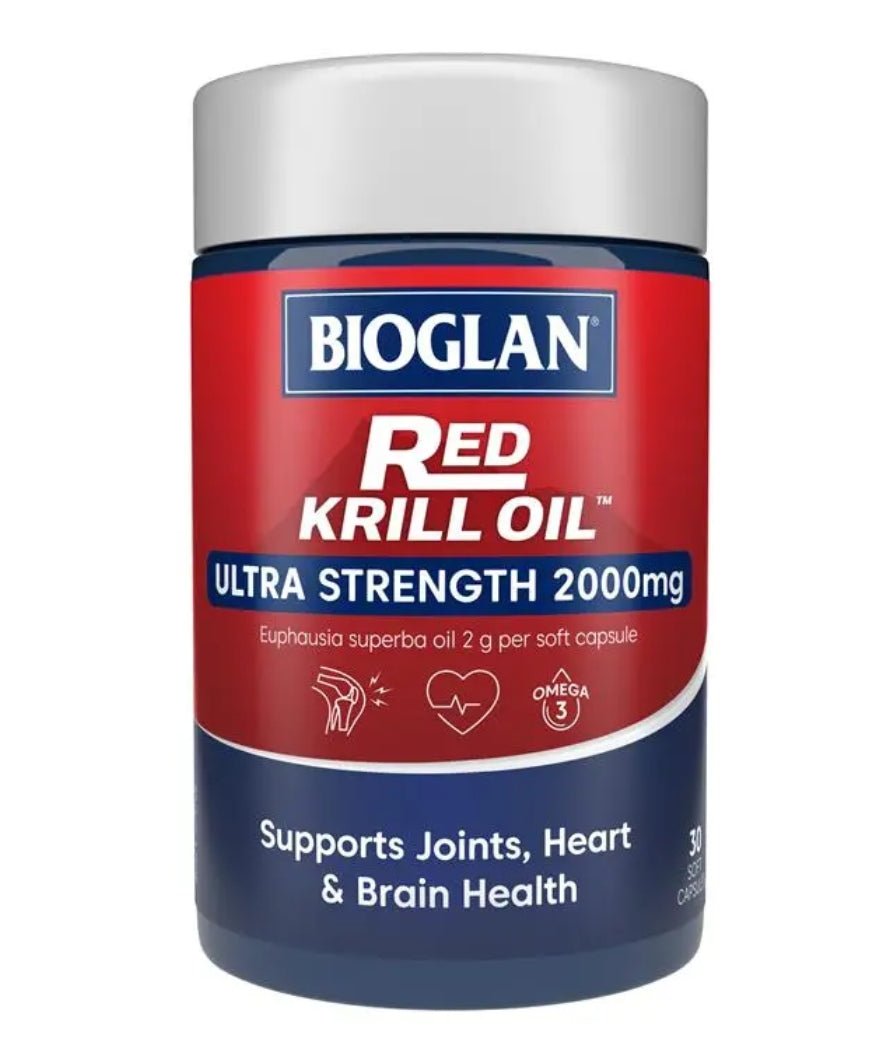 Bioglan Red Krill Oil 2000mg 30 Capsules - BeeVitamins
