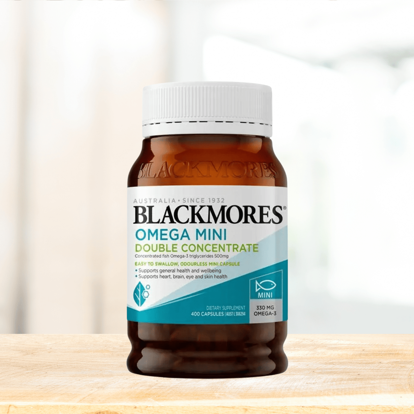 Blackmores Omega Mini Double Concentrate Odourless 400 Capsules - BeeVitamins