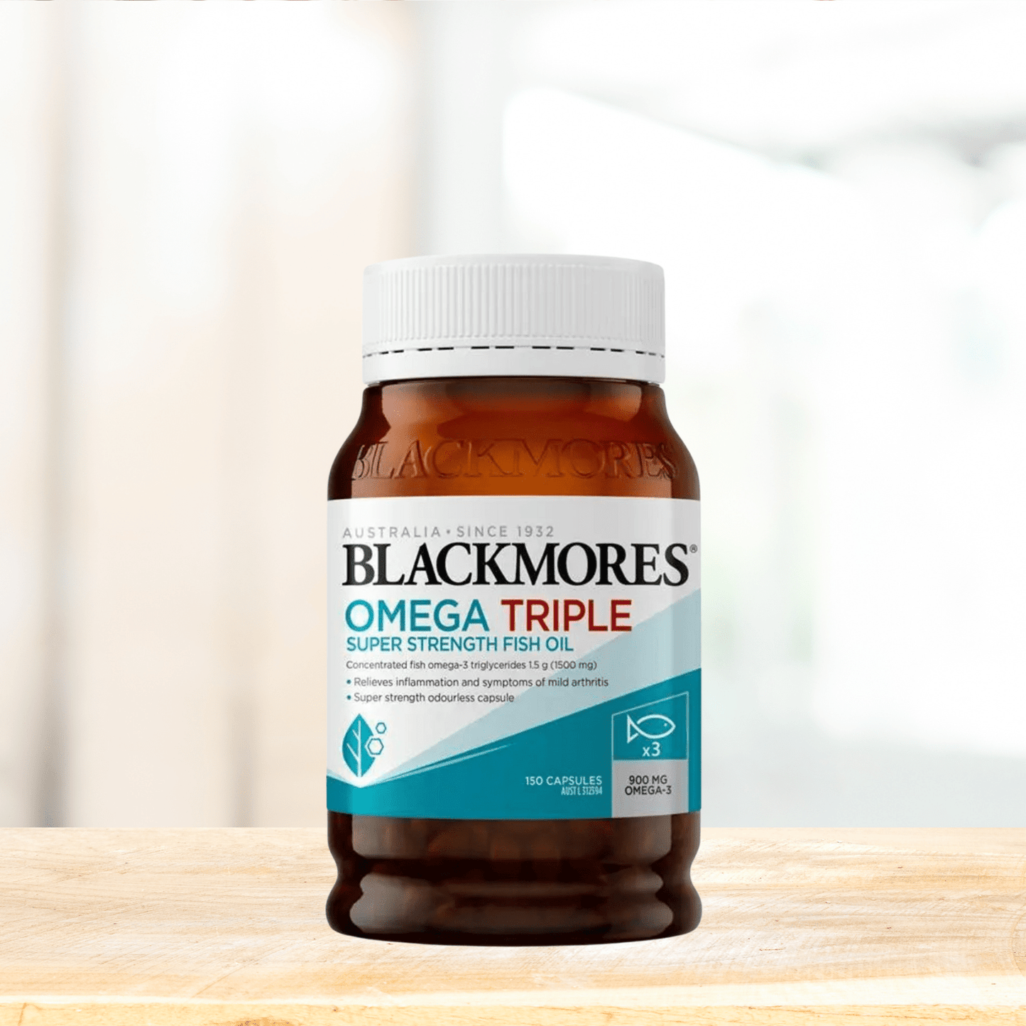 Blackmores Omega Triple Concentrated Fish Oil 150 Capsules - BeeVitamins