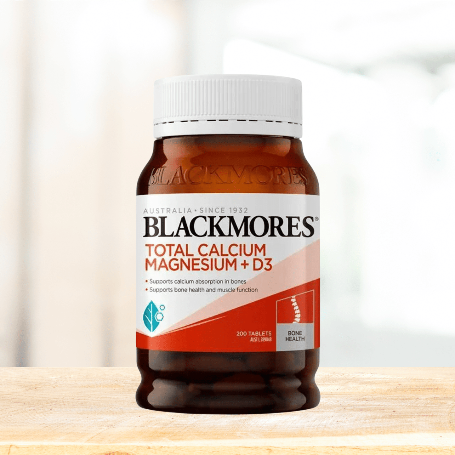 Blackmores Total Calcium Magnesium + D3 Bone Health Vitamin 200 Tablets - BeeVitamins