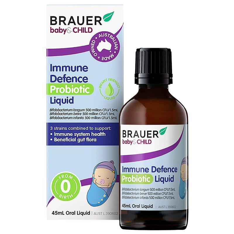 Brauer Baby & Child Immune Defence Probiotic Liquid 45ml - BeeVitamins