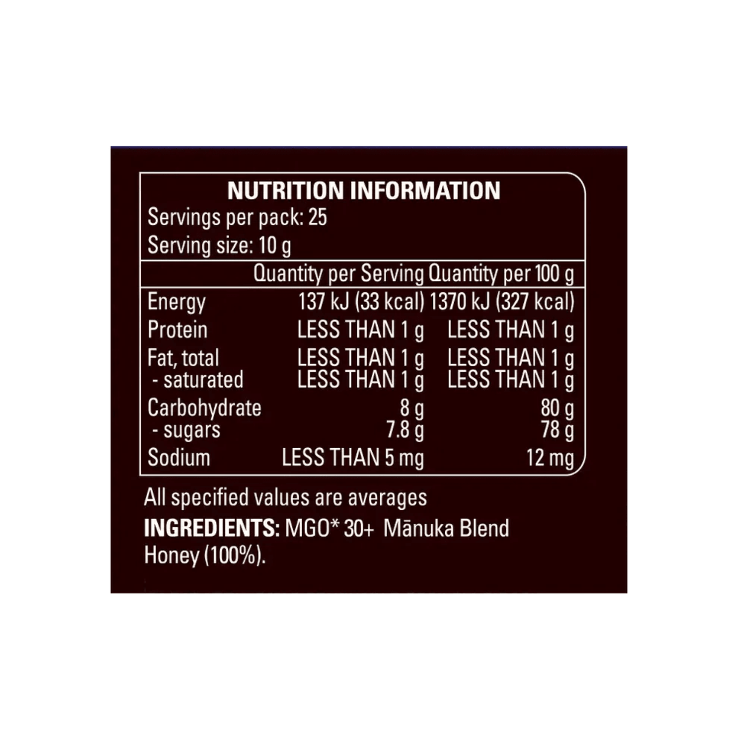 Comvita Manuka Honey Blend MGO 30+ 250g - BeeVitamins