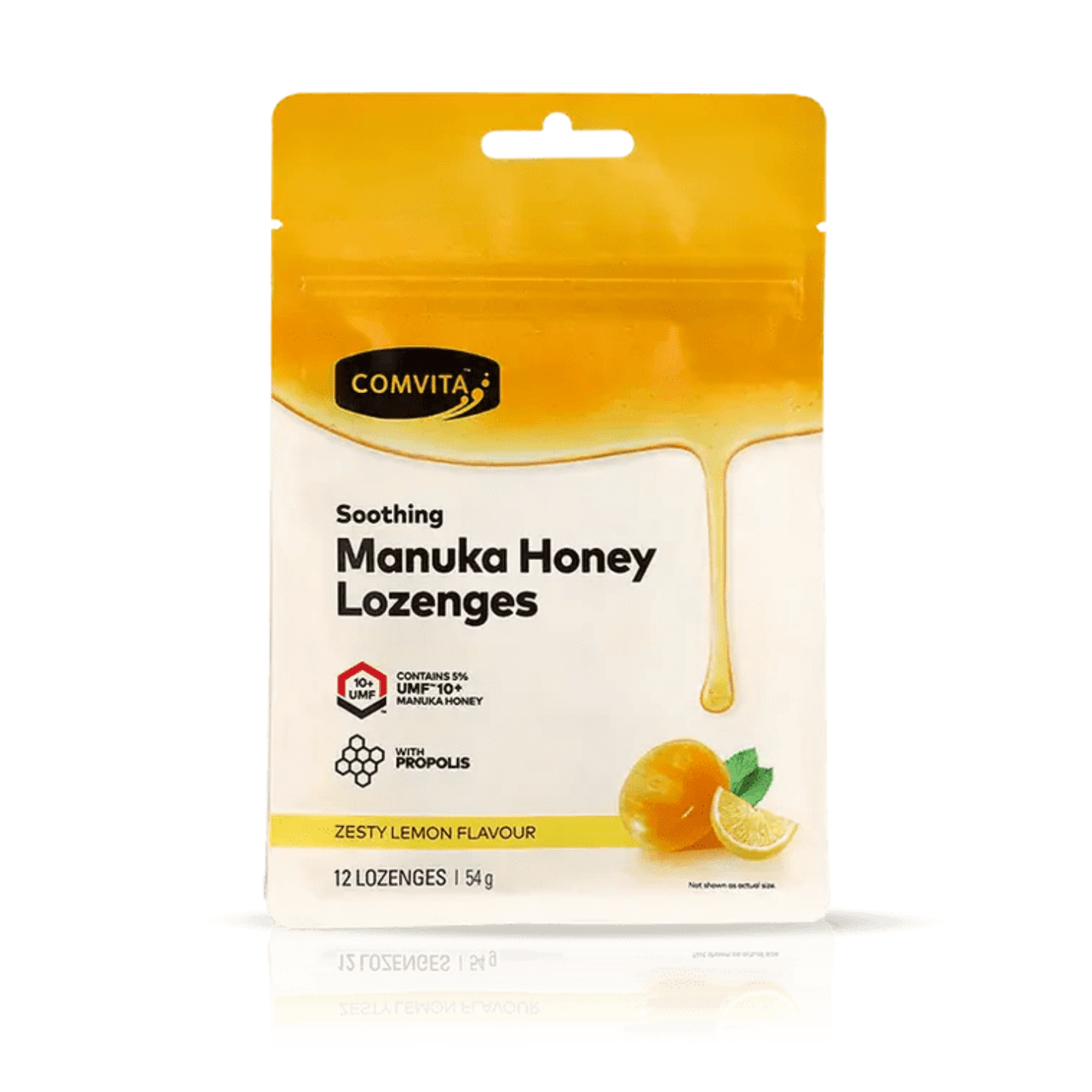 Comvita Manuka Honey Lozenges with Propolis (Lemon and Honey) 12 Lozenges - BeeVitamins