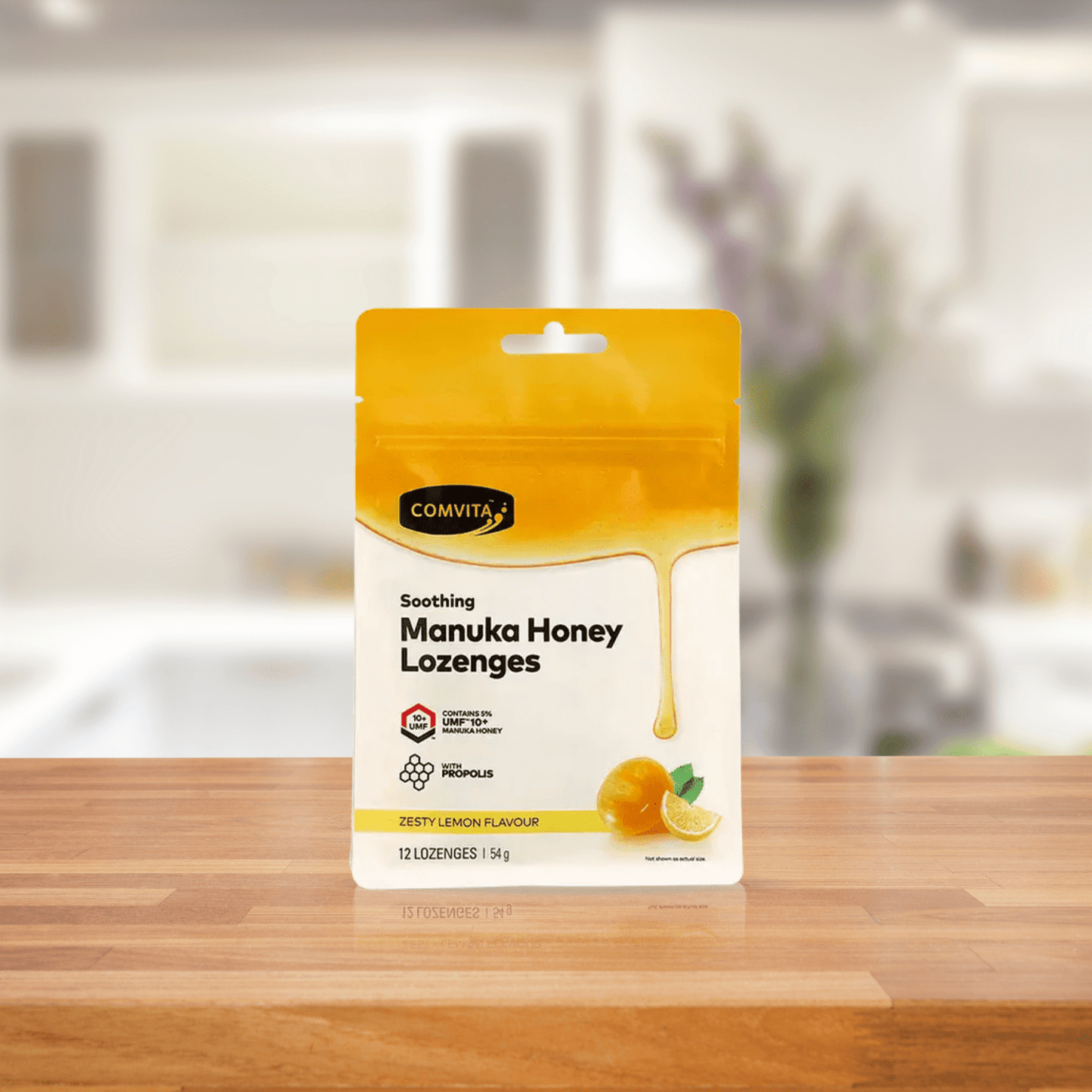 Comvita Manuka Honey Lozenges with Propolis (Lemon and Honey) 12 Lozenges - BeeVitamins