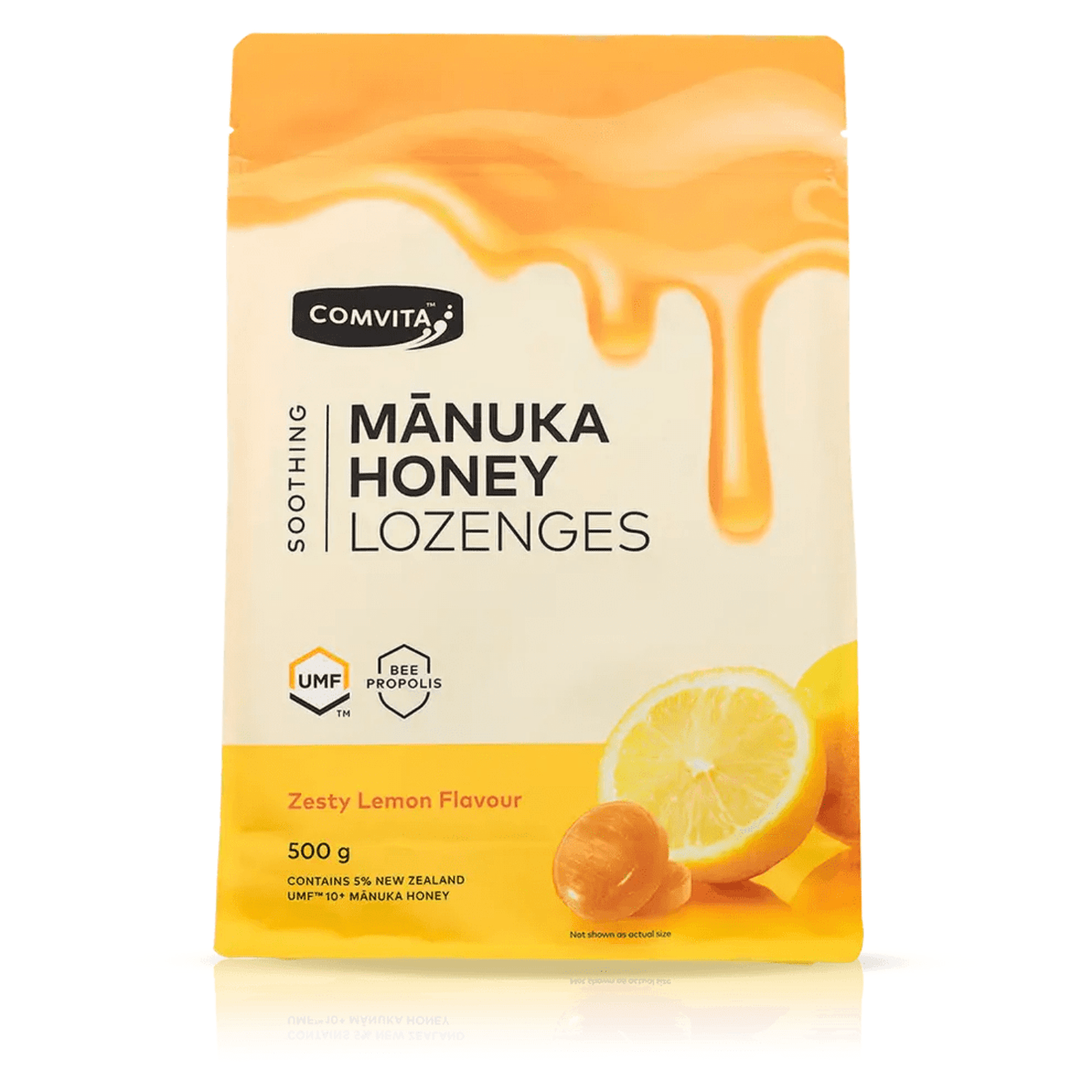 Comvita Manuka Honey Lozenges with Propolis - Lemon Flavour 500g - BeeVitamins