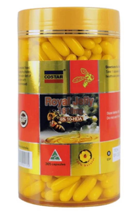 Costar Royal Jelly 1610mg 365 Capsules - BeeVitamins