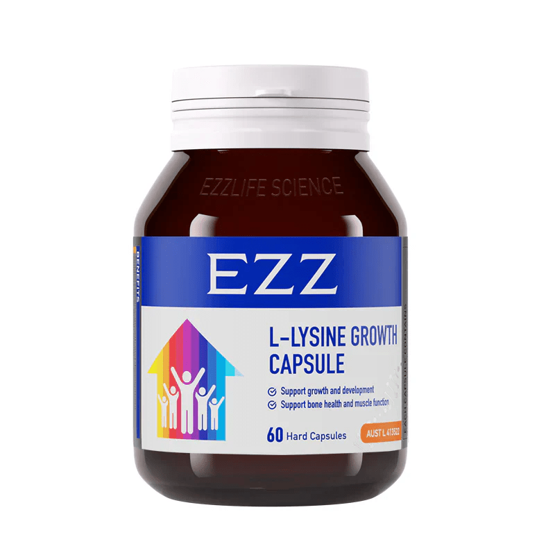 EZZ L - Lysine Growth 60 Capsules - BeeVitamins