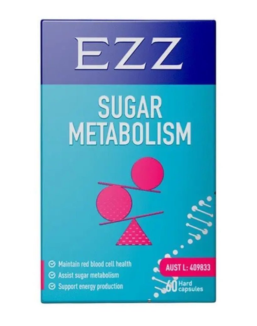 EZZ Sugar Metabolism 60 Capsules (Exp date: 09/2026) - BeeVitamins