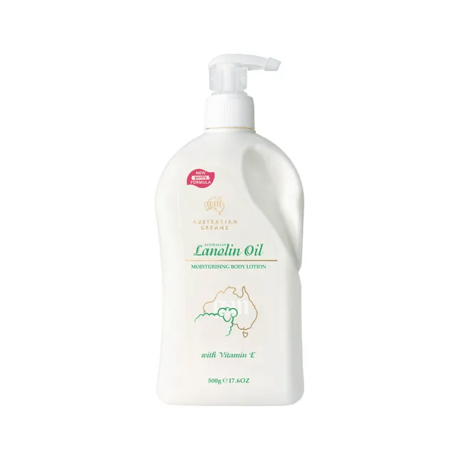 G&M Australian Creams Lanolin Oil Moisturising Body Lotion with Vitamin E 500g - BeeVitamins