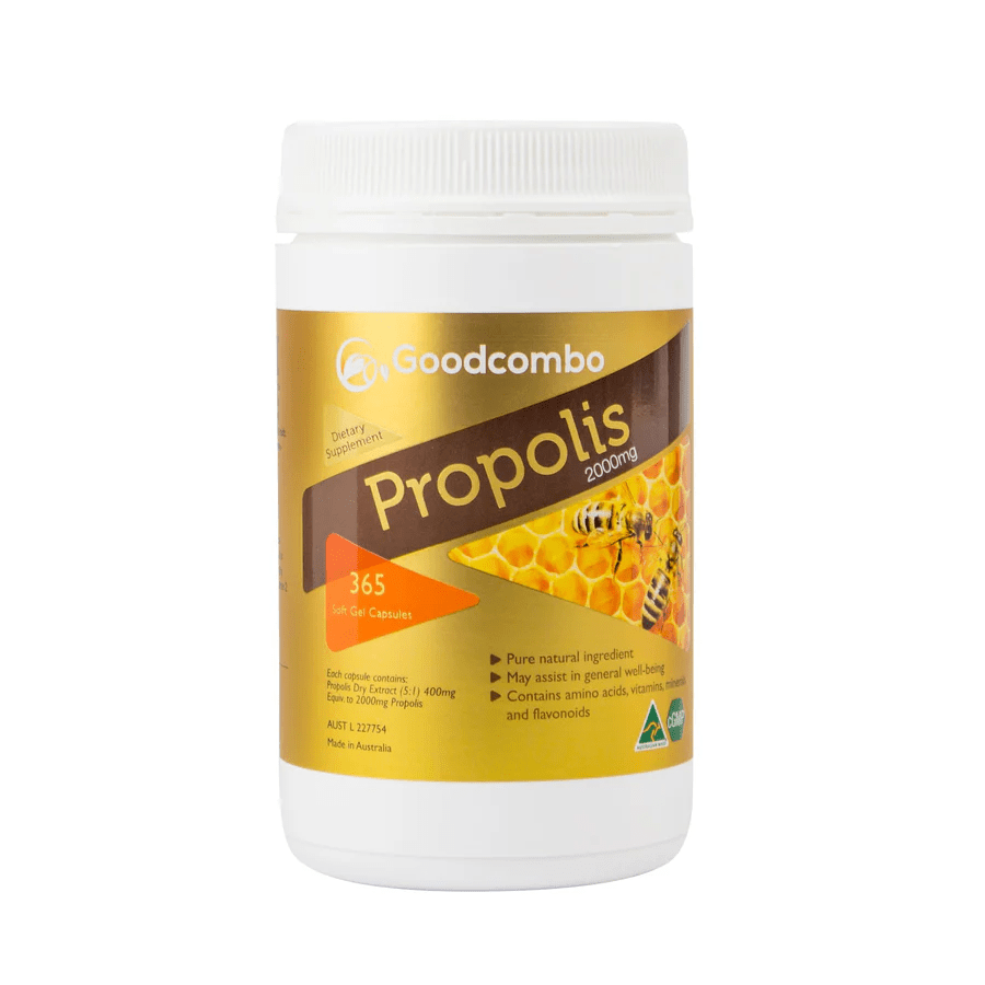 Goodcombo Propolis 2000mg 365 Soft Gel Capsules - BeeVitamins