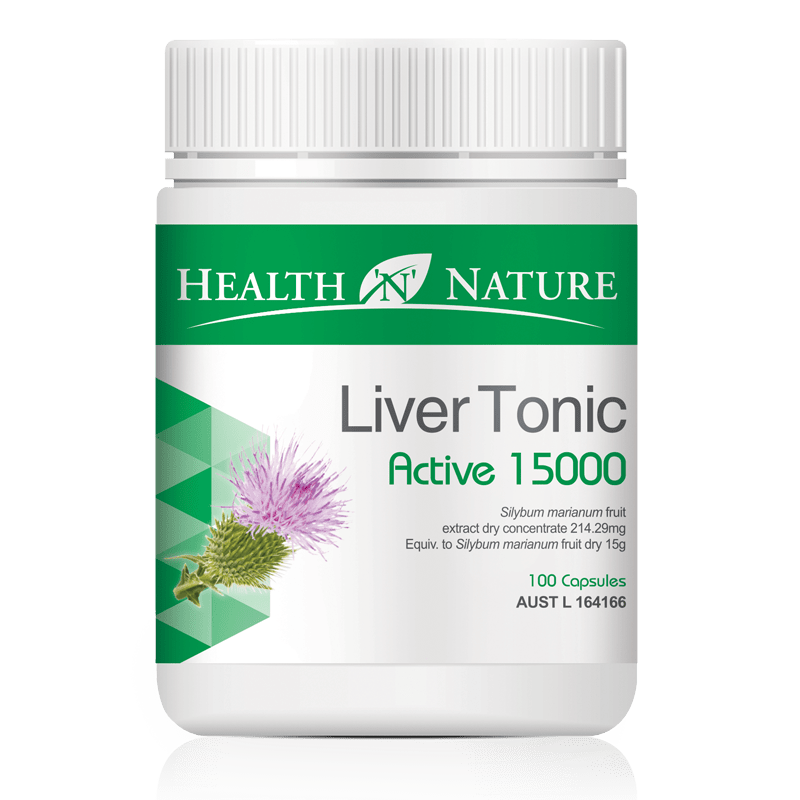 Health N Nature Liver Tonic Active 15000mg 100 Capsules - BeeVitamins