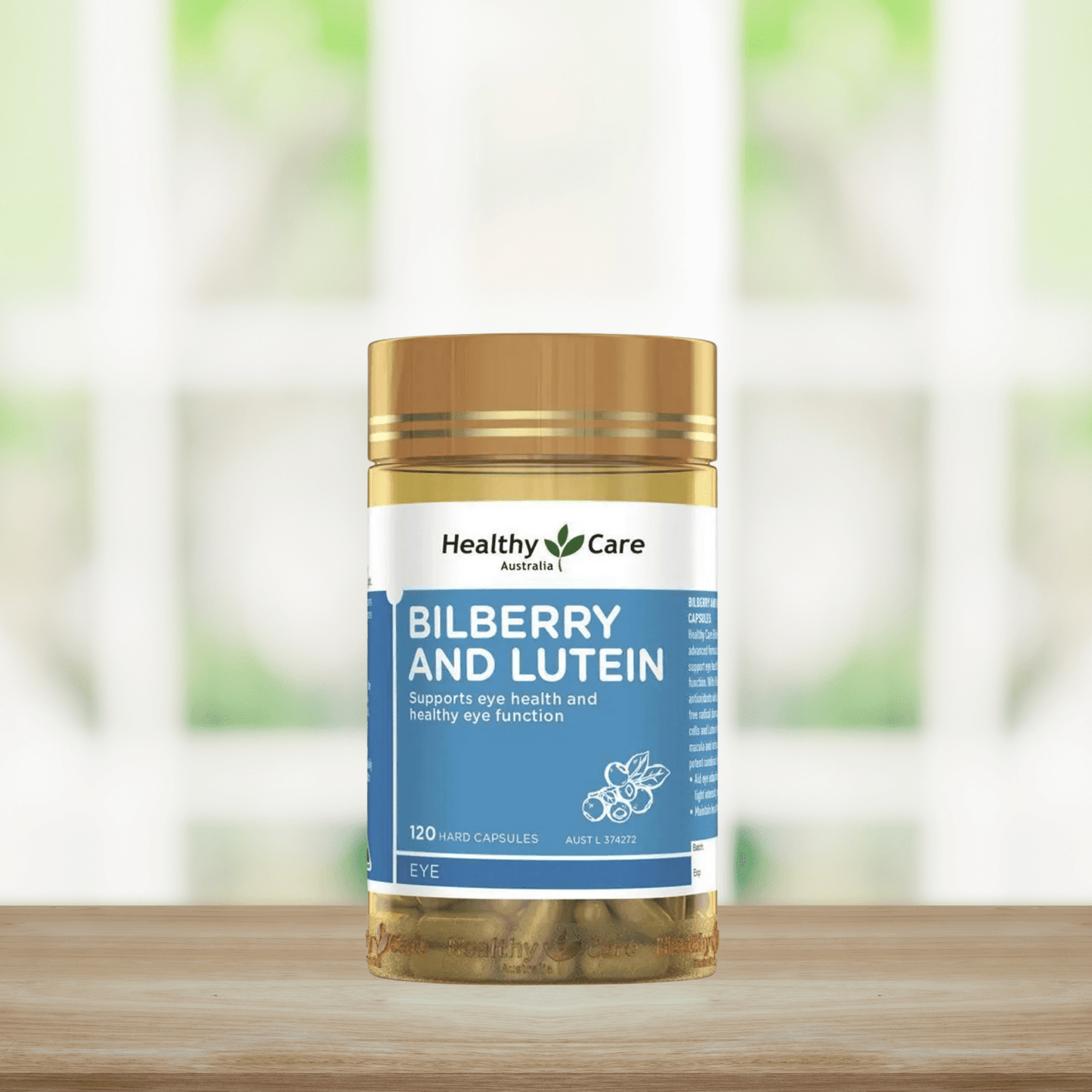 Healthy Care Bilberry & Lutein 120 Capsules - BeeVitamins