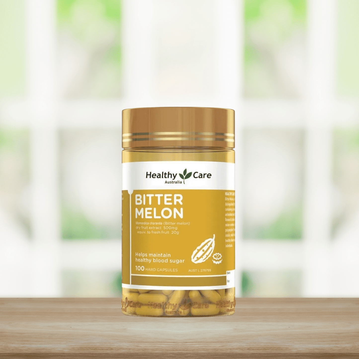 Healthy Care Bitter Melon 100 Capsules - BeeVitamins