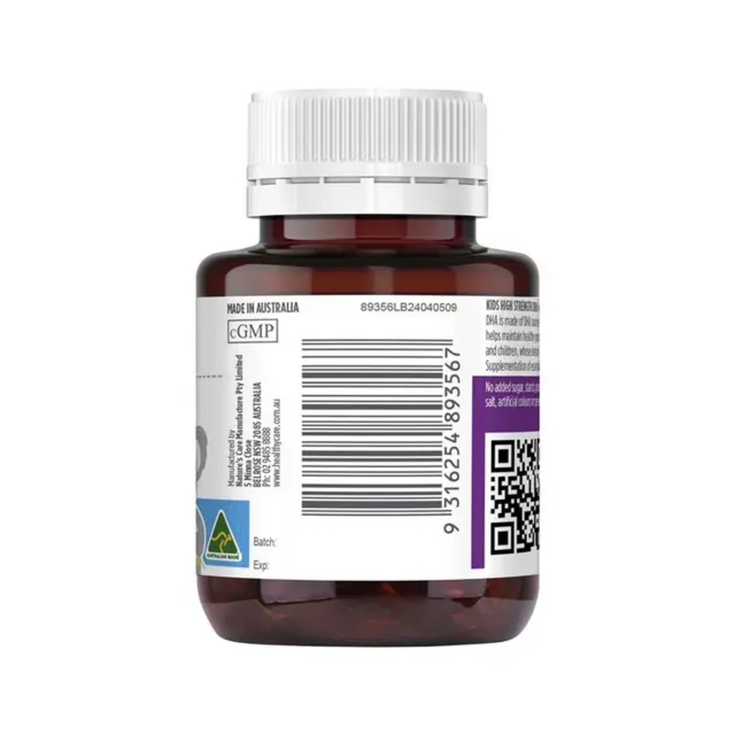 Healthy Care Kids DHA 60 Capsules - BeeVitamins