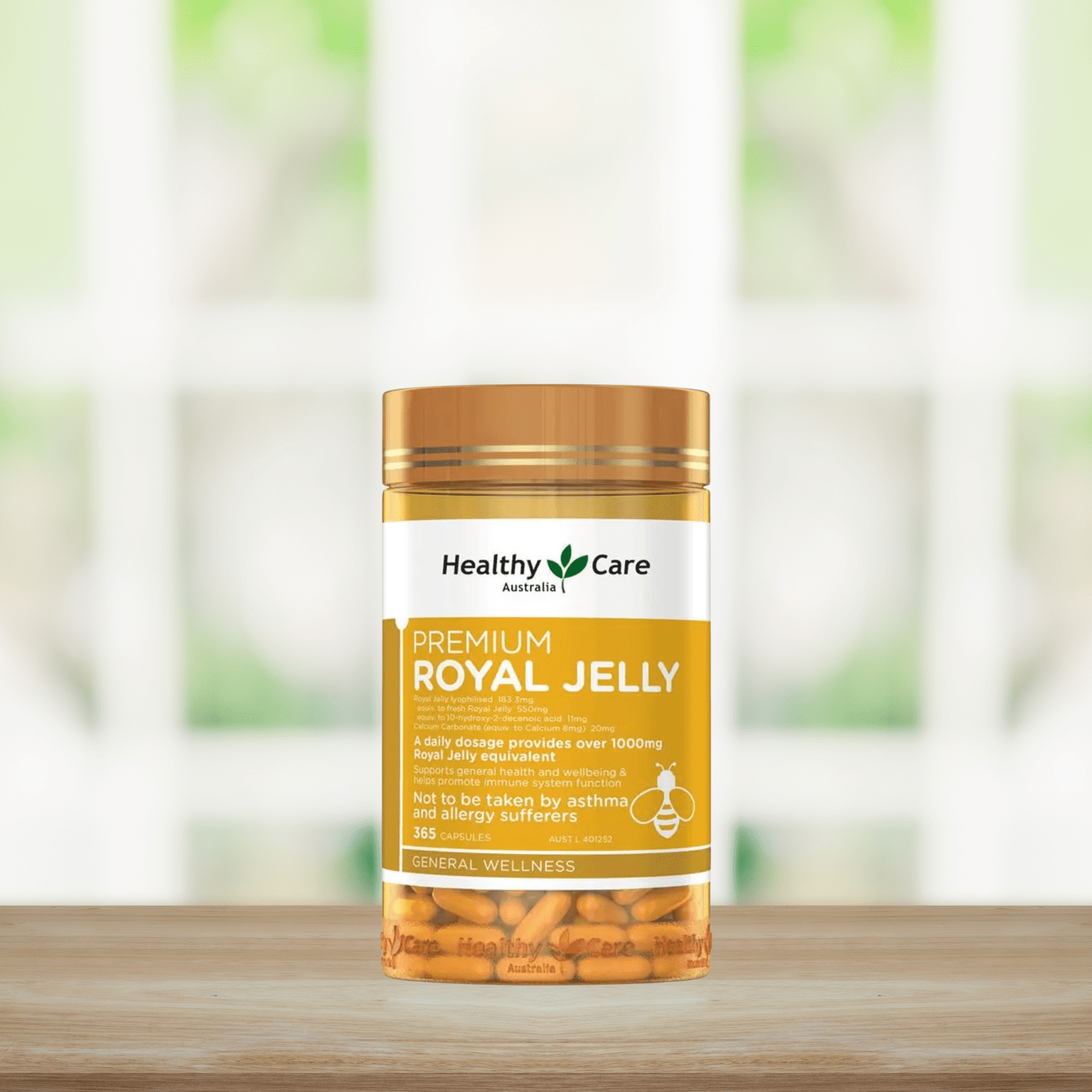 Healthy Care Royal Jelly 1000mg 365 capsules - BeeVitamins