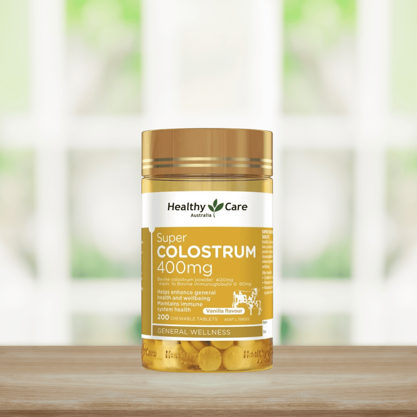 Healthy Care Super Colostrum 400mg 200 Chewable Tablets - BeeVitamins