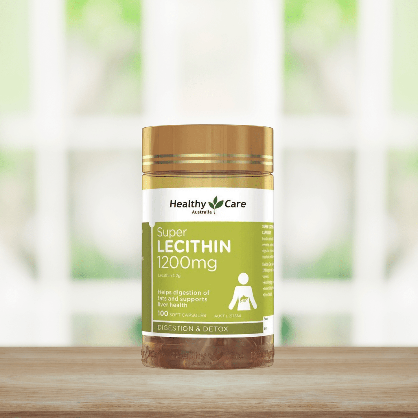Healthy Care Super Lecithin 1200mg - 100 Capsules - BeeVitamins