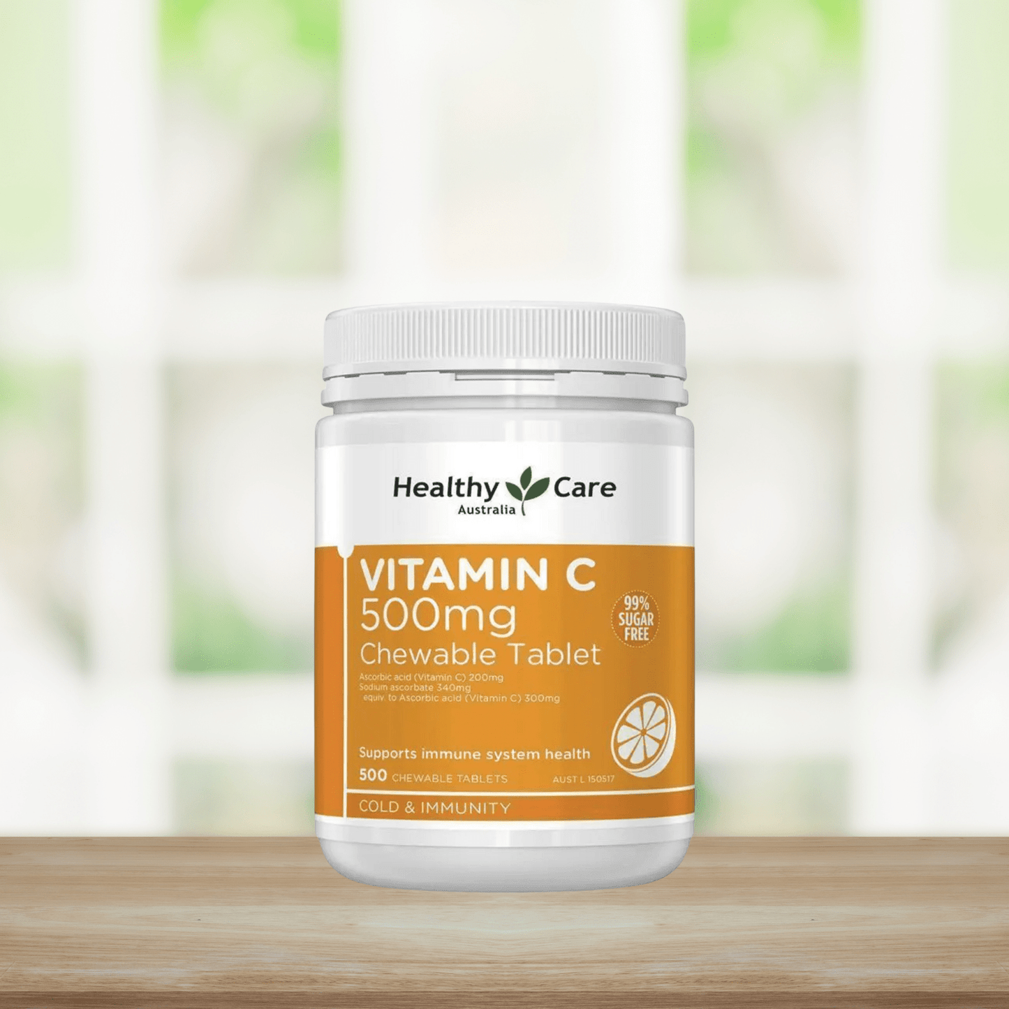 Healthy Care Vitamin C 500mg Chewable 500 Tablets - BeeVitamins