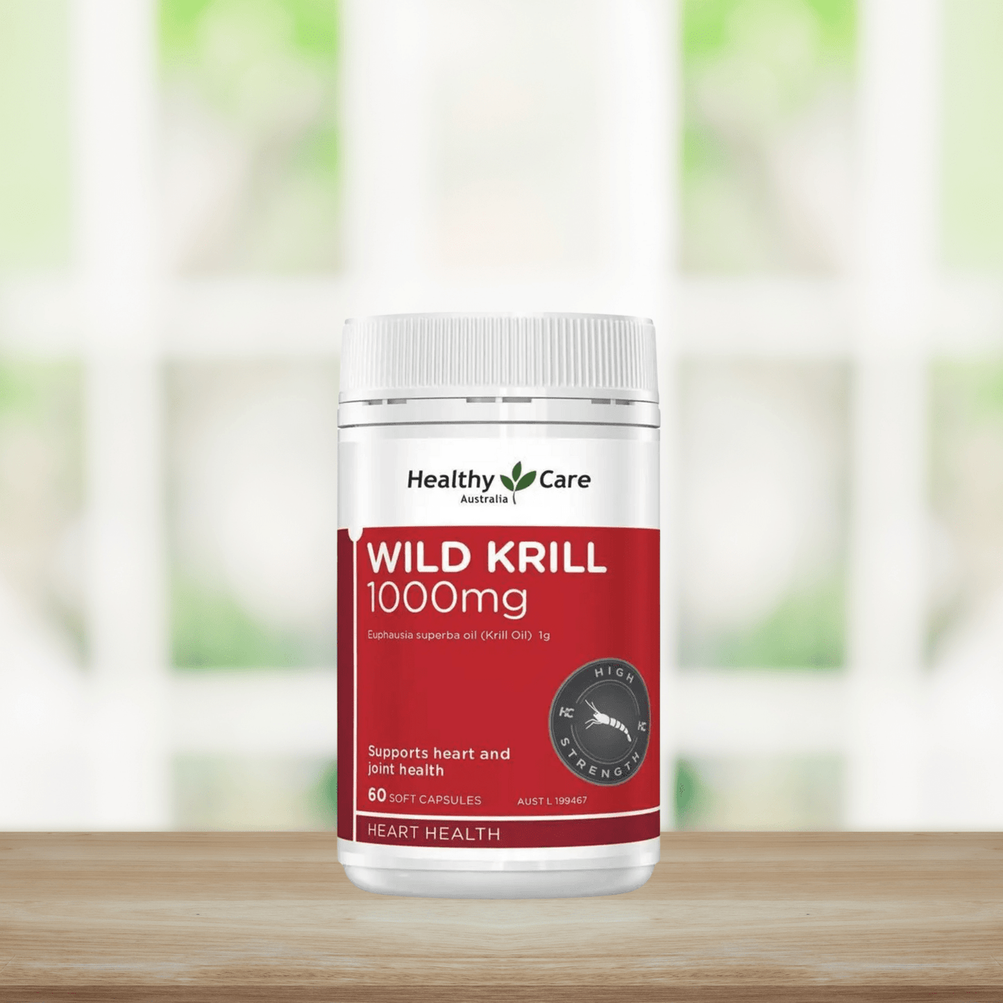 Healthy Care Wild Krill Oil 1000mg 60 Soft Capsules - BeeVitamins