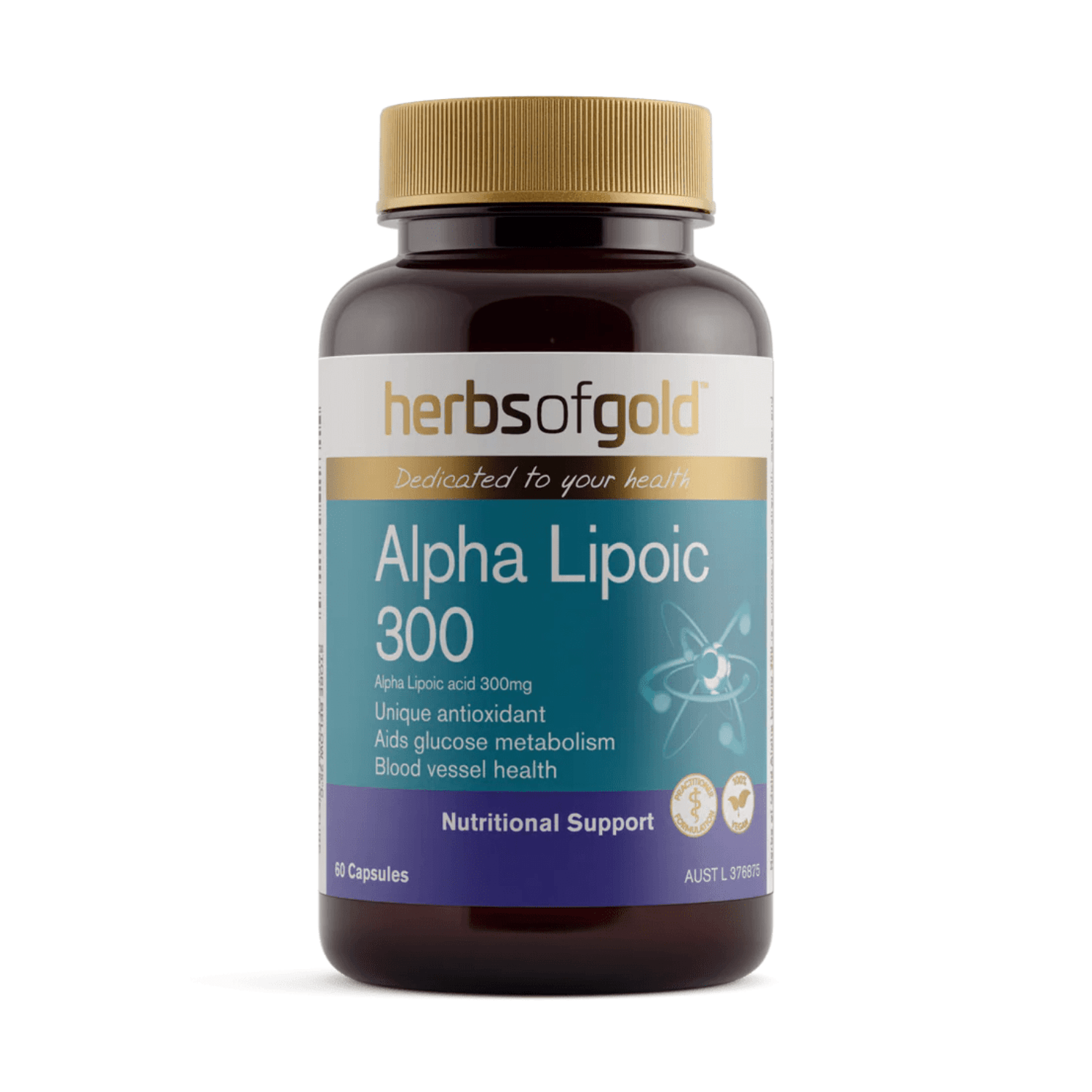 Herbs of Gold Alpha Lipoic 300 / 60 Capsules - BeeVitamins