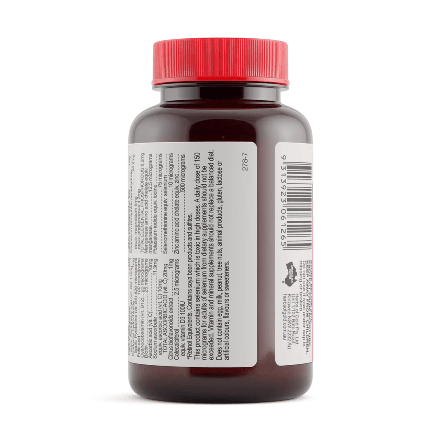 Herbs of Gold Children's Multi Care 60 Chewable Tablets - BeeVitamins