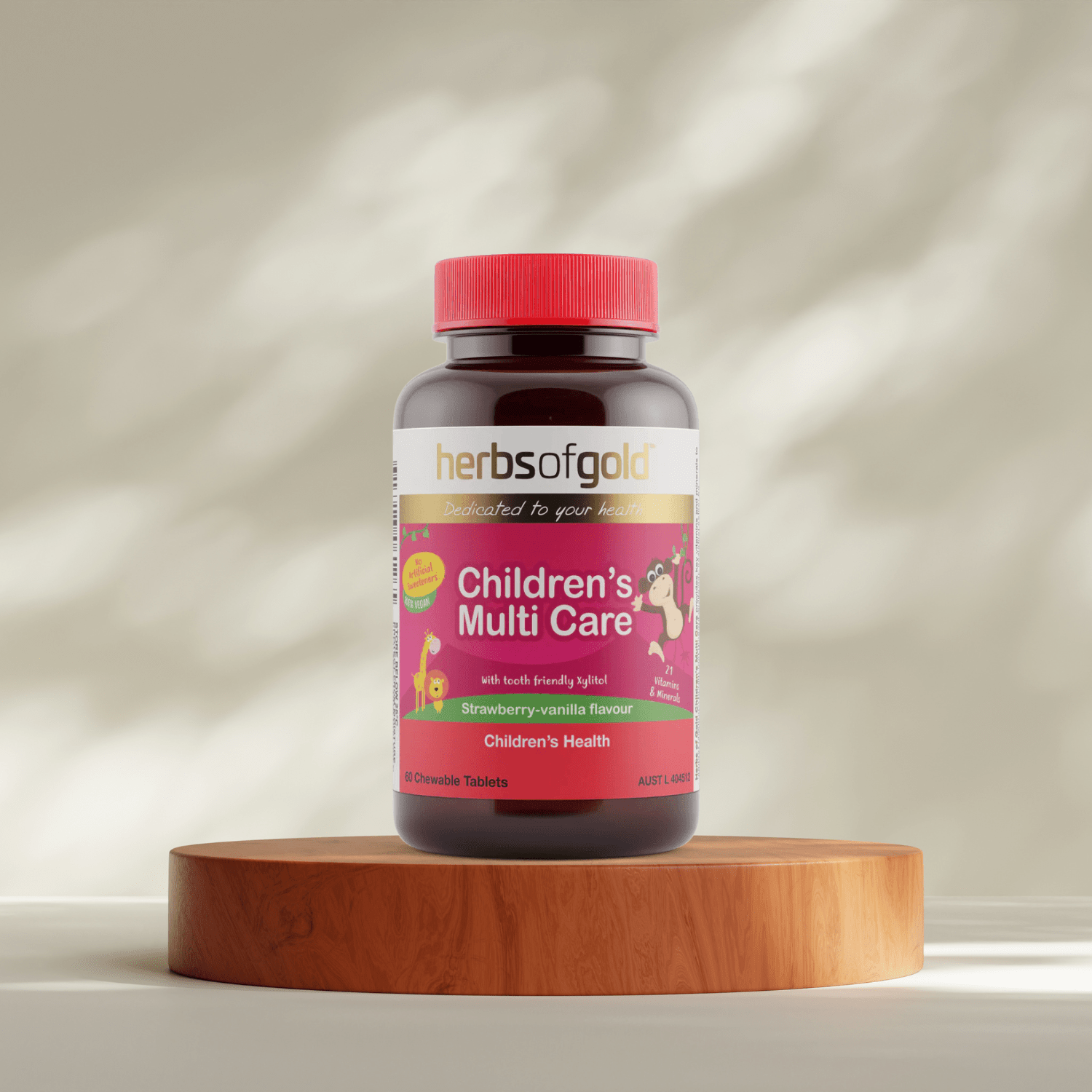 Herbs of Gold Children's Multi Care 60 Chewable Tablets - BeeVitamins