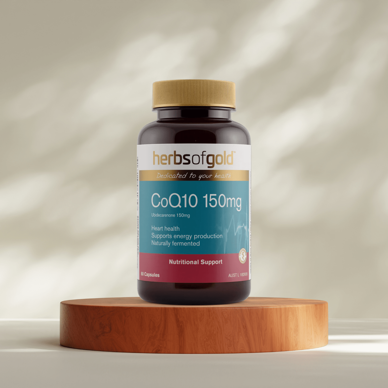 Herbs of Gold CoQ10 150mg 60 Capsules - BeeVitamins