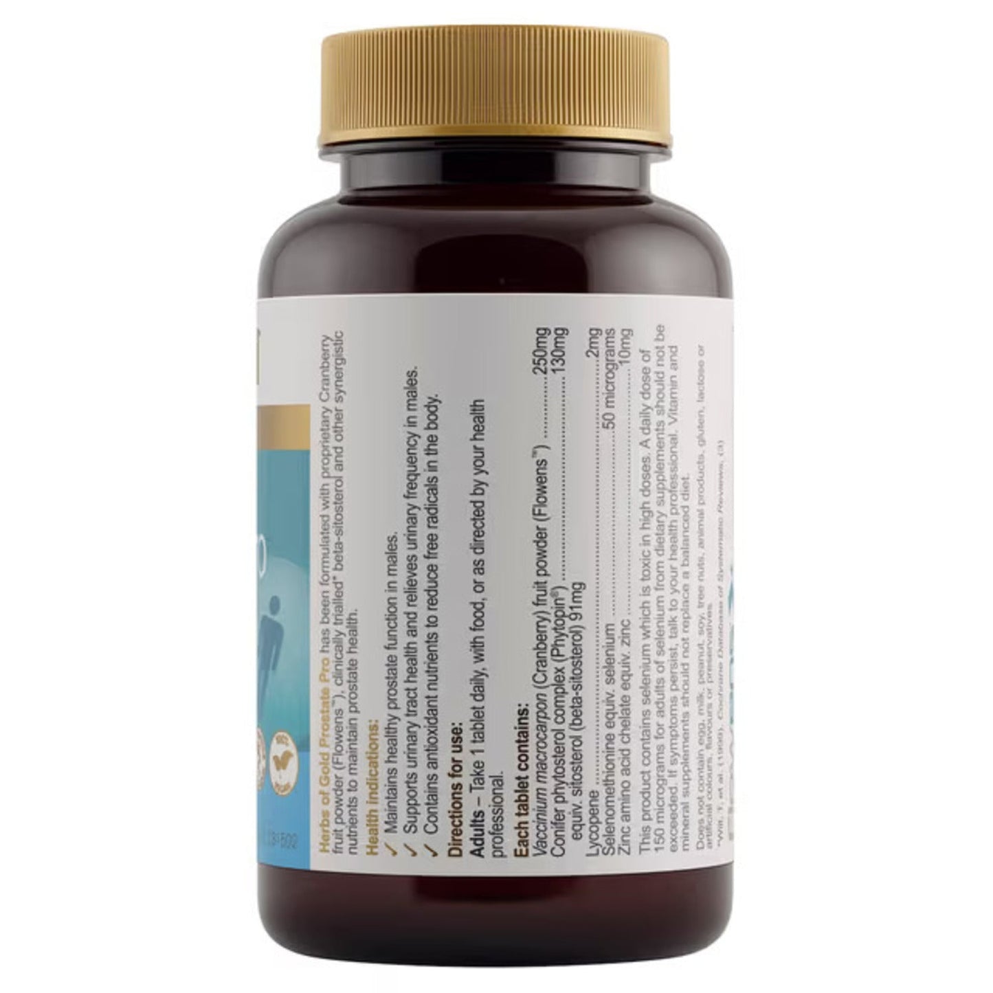 Herbs of Gold Prostate Pro 60 Tablets - BeeVitamins