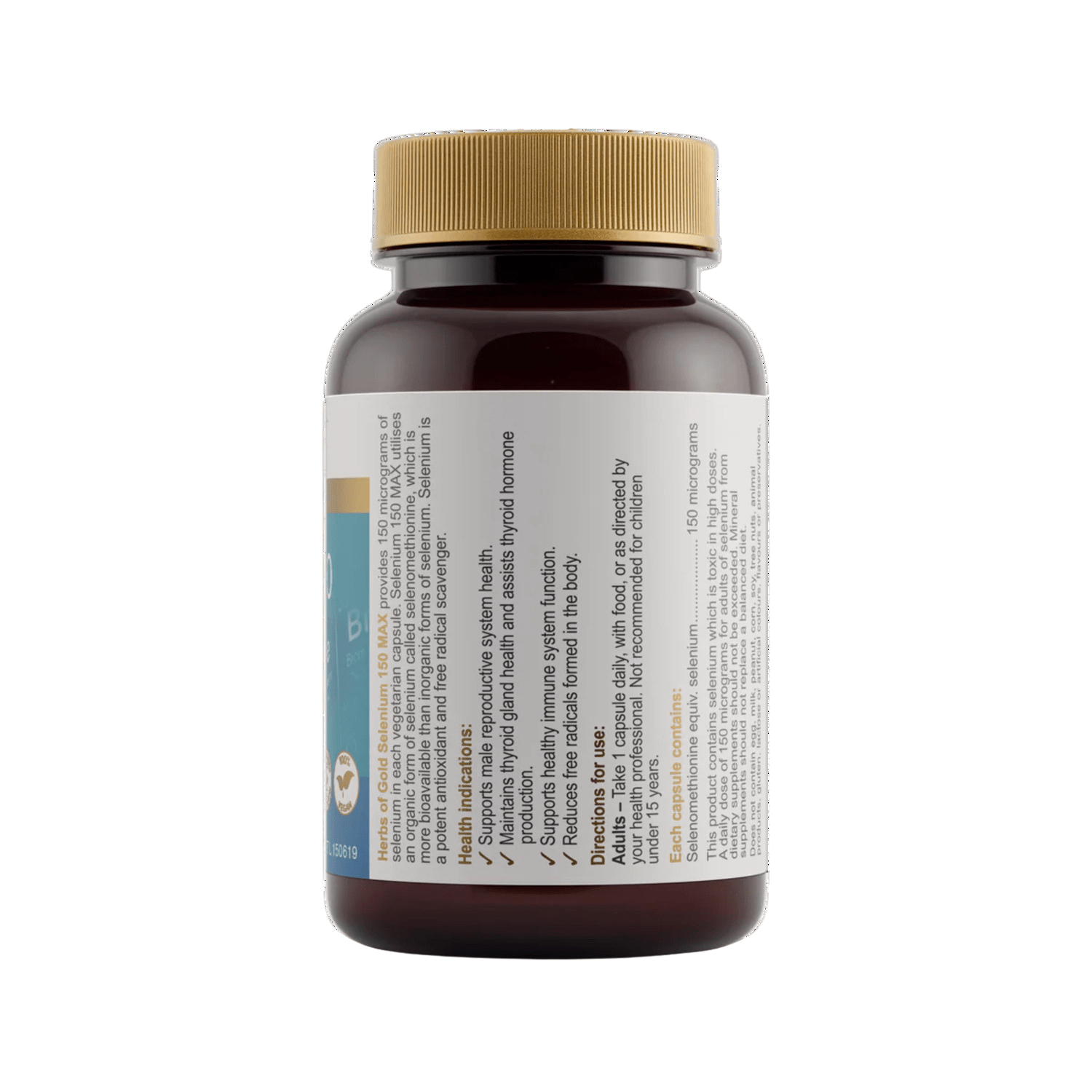 Herbs of Gold Selenium 150 MAX / 60 Capsules - BeeVitamins
