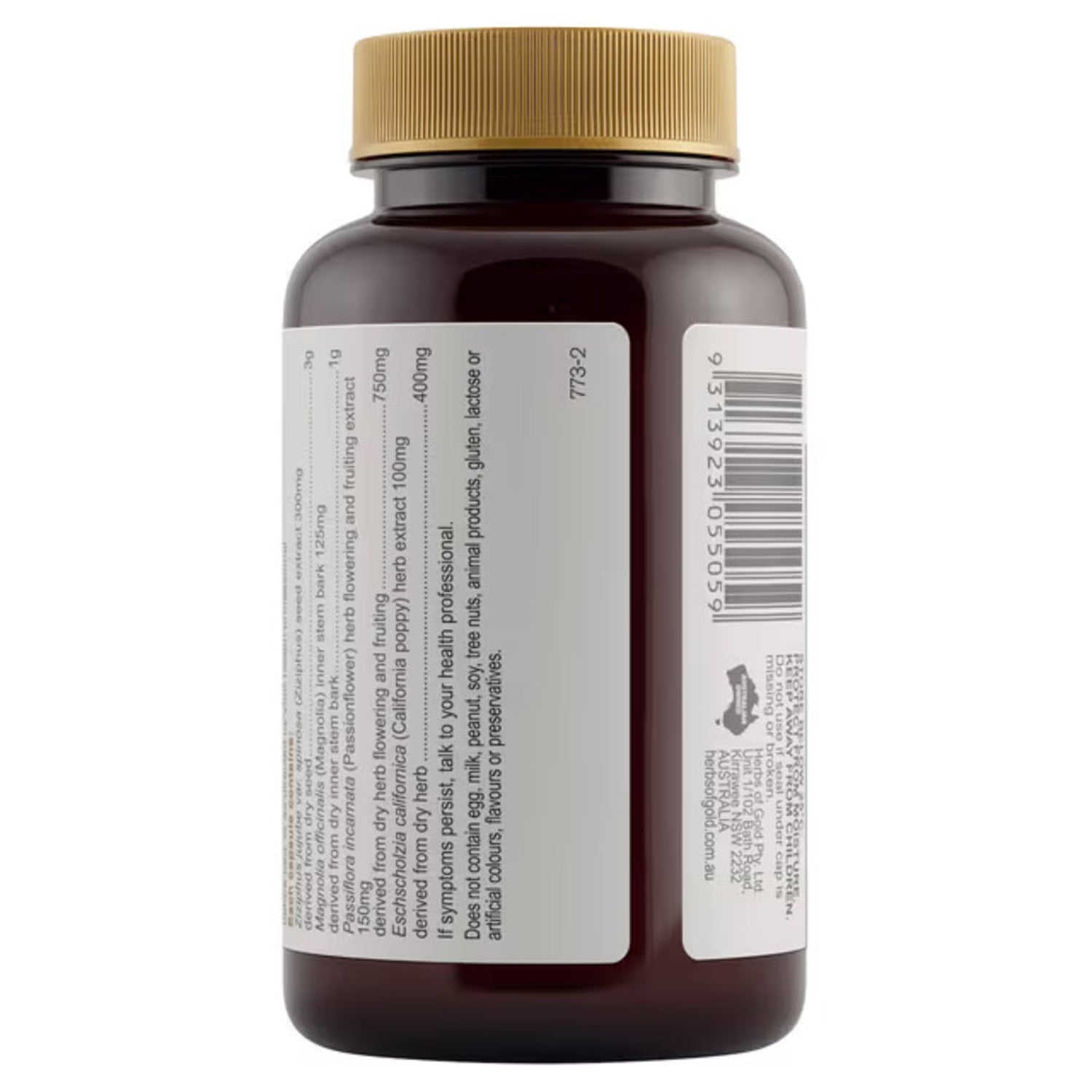 Herbs of Gold Sleep Ease 60 Capsules - BeeVitamins