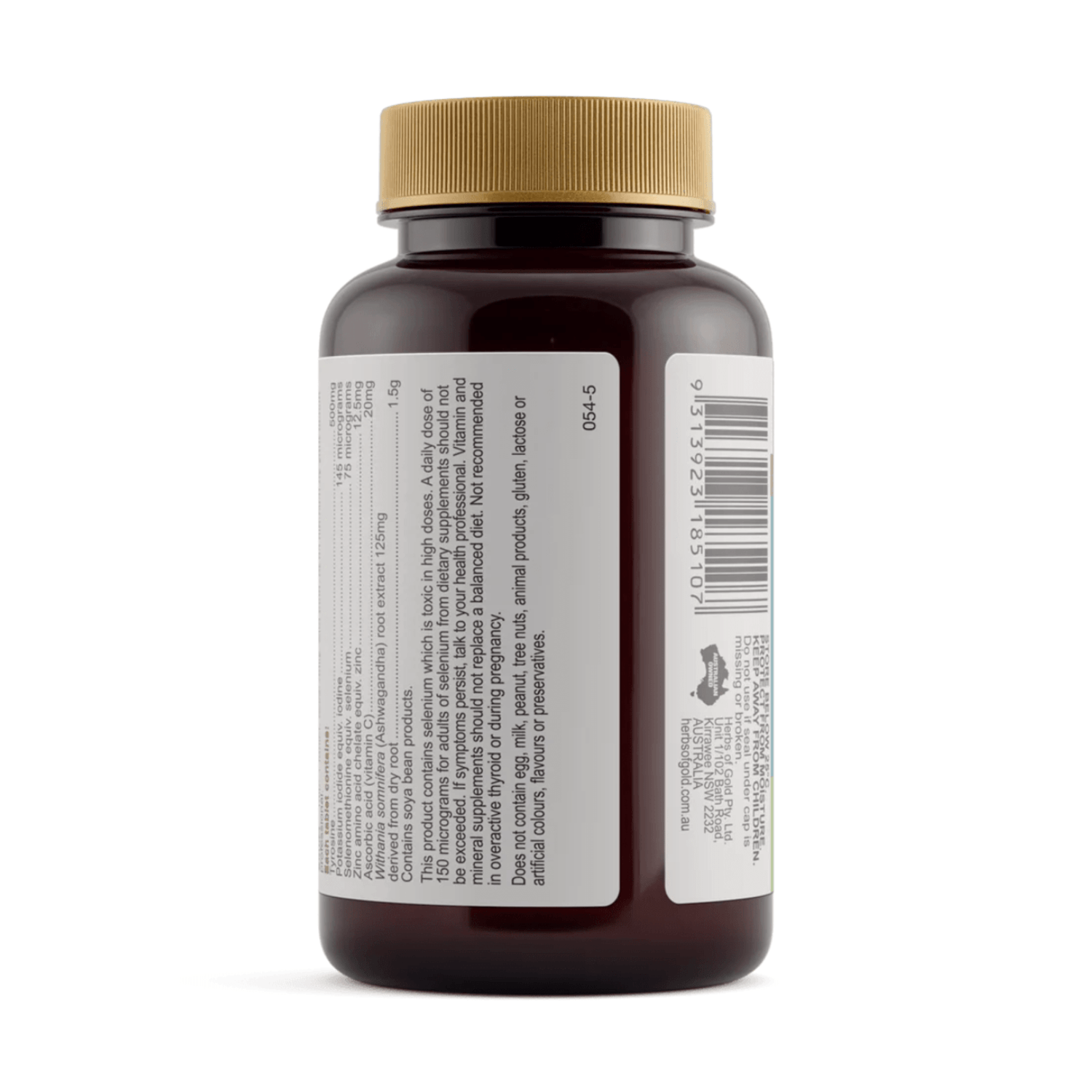 Herbs of Gold Thyroid Support 60 Tablets - BeeVitamins