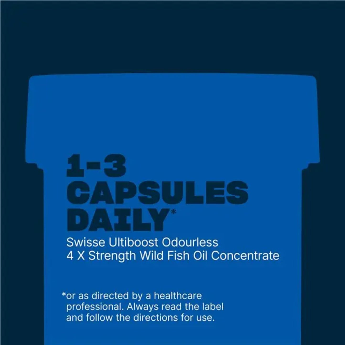 Swisse Ultiboost 4 x Strength Wild Fish Oil Concentrate 60 Capsules