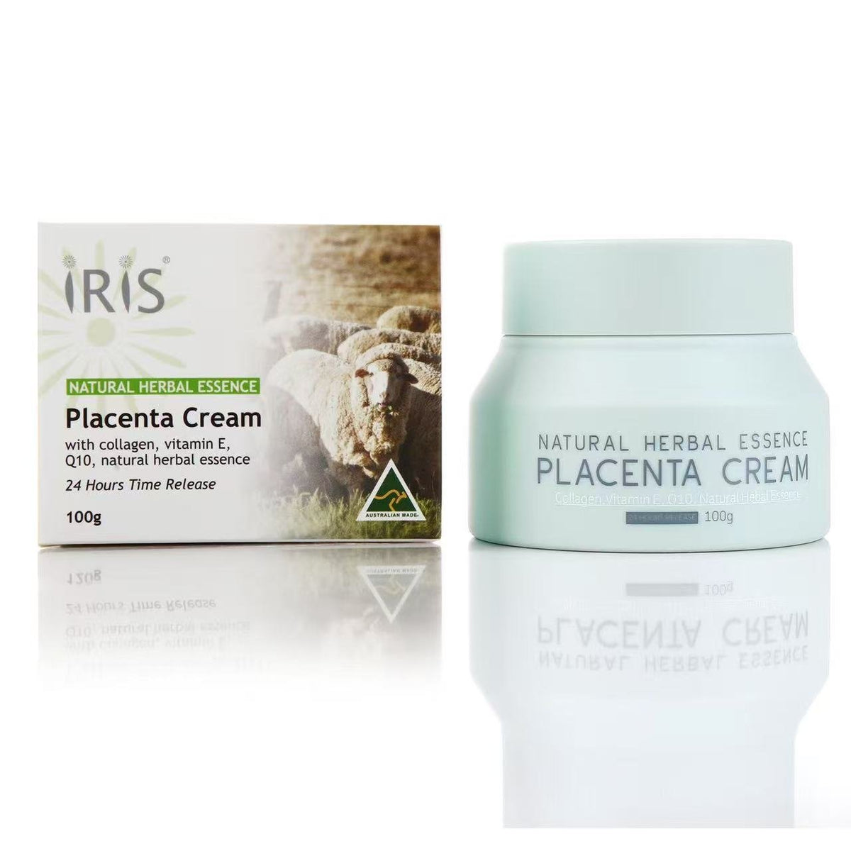 Iris Natural Herbal Essence Placenta Cream 100g - BeeVitamins