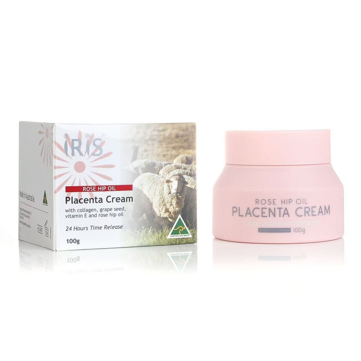 Iris Rosehip Oil Placenta Cream 100g - BeeVitamins