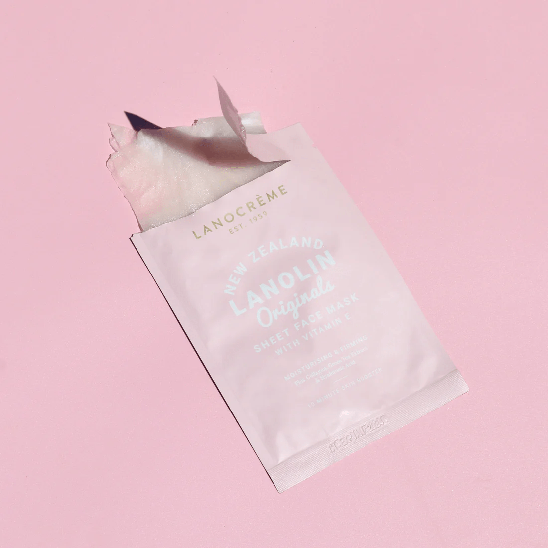 Lanocrème Lanolin Originals Sheet Mask with Vitamin E - BeeVitamins