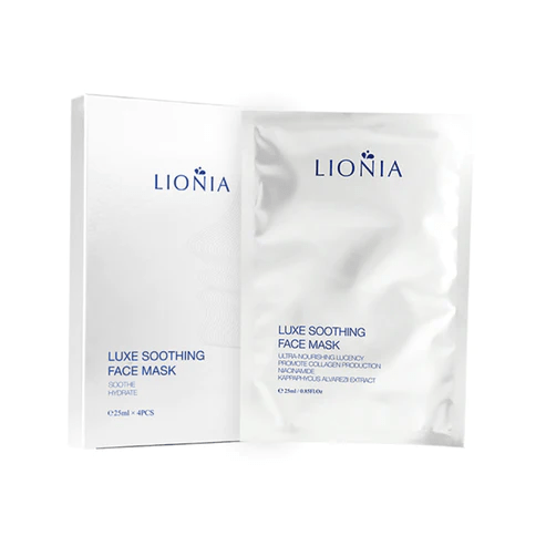 Lionia Luxe Soothing Face Mask(white) 25ml*4 - BeeVitamins