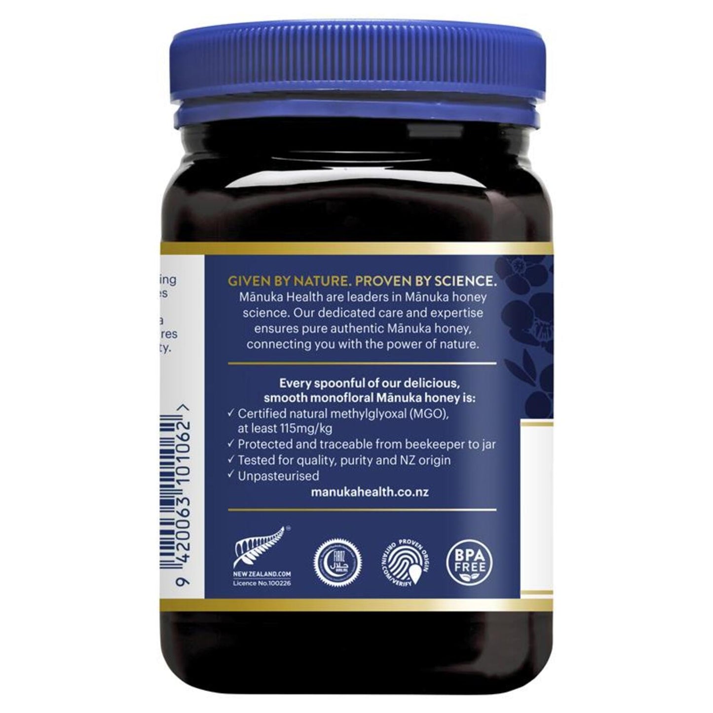 Manuka Health MGO 115+ 500g Manuka Honey New Zealand - BeeVitamins