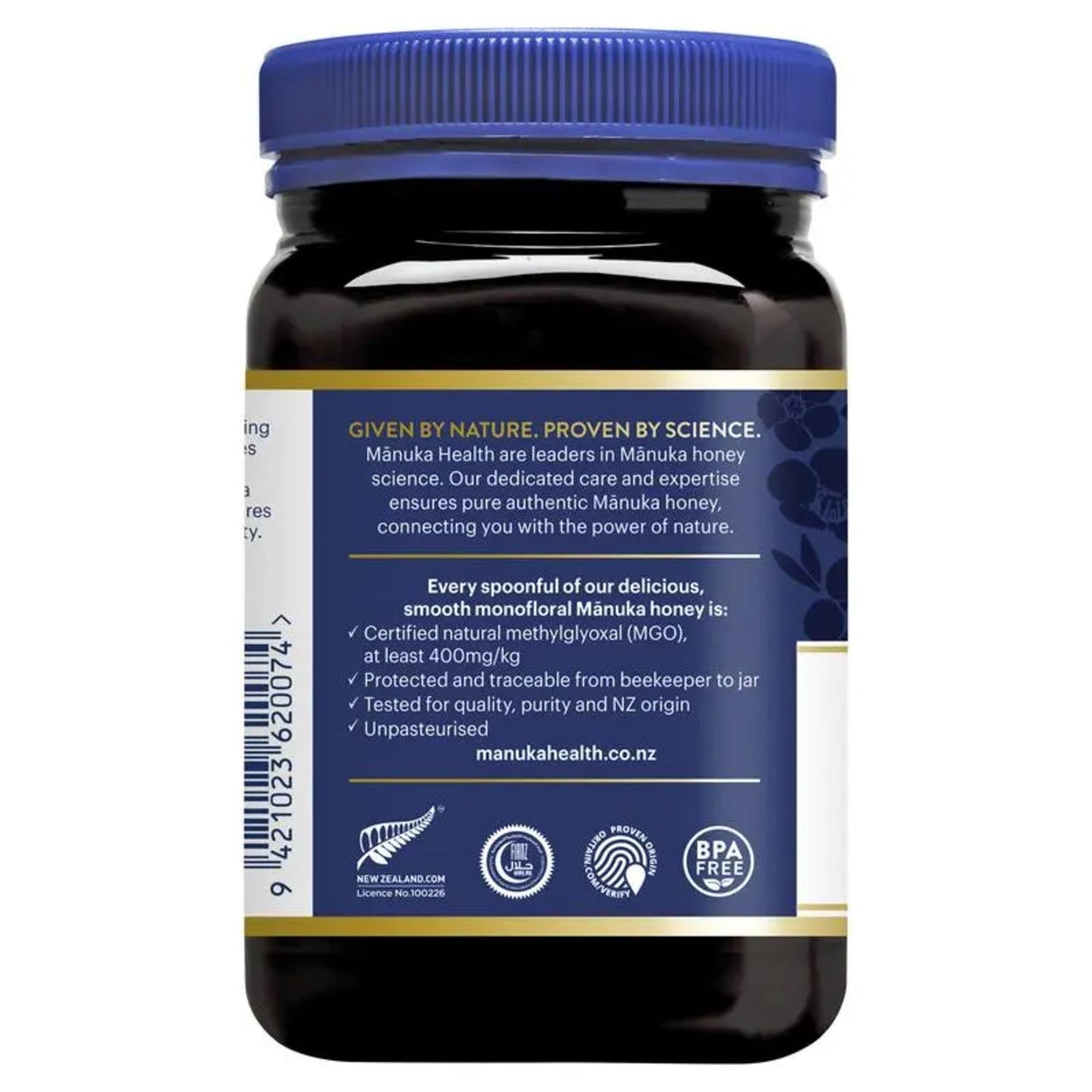 Manuka Health MGO 400+ 500g Manuka Honey New Zealand - BeeVitamins