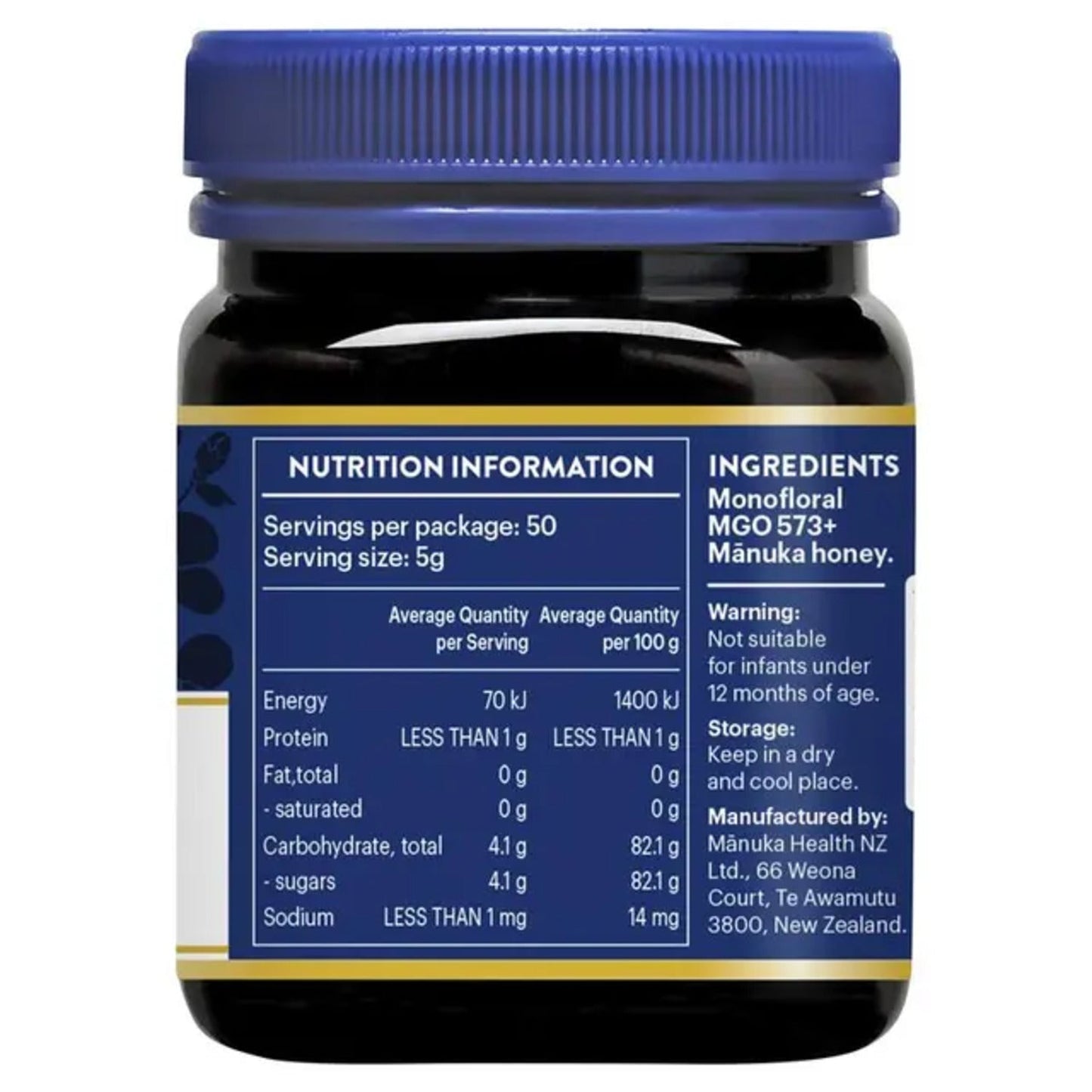 Manuka Health MGO 573+ 250g Manuka Honey New Zealand - BeeVitamins