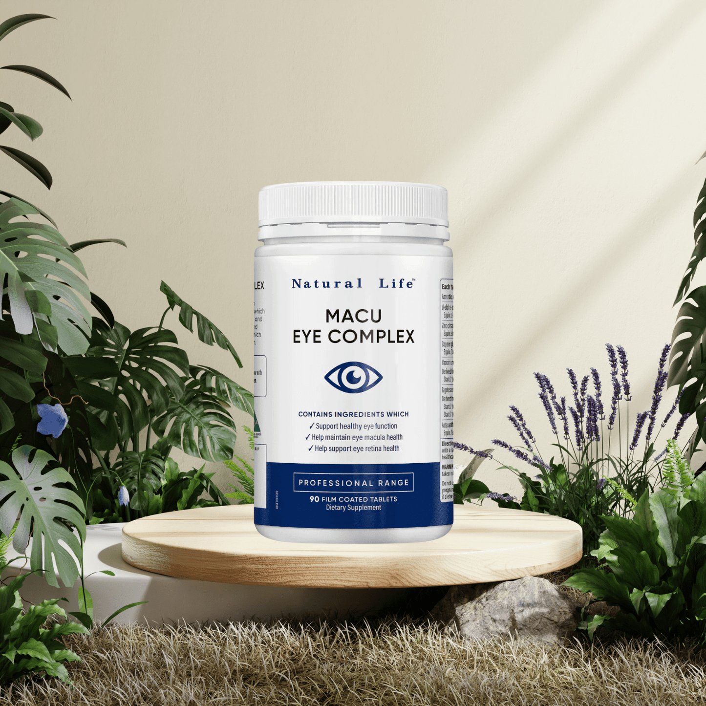 Natural Life Macu Eye Complex 12000 Plus 90 Tablets - BeeVitamins