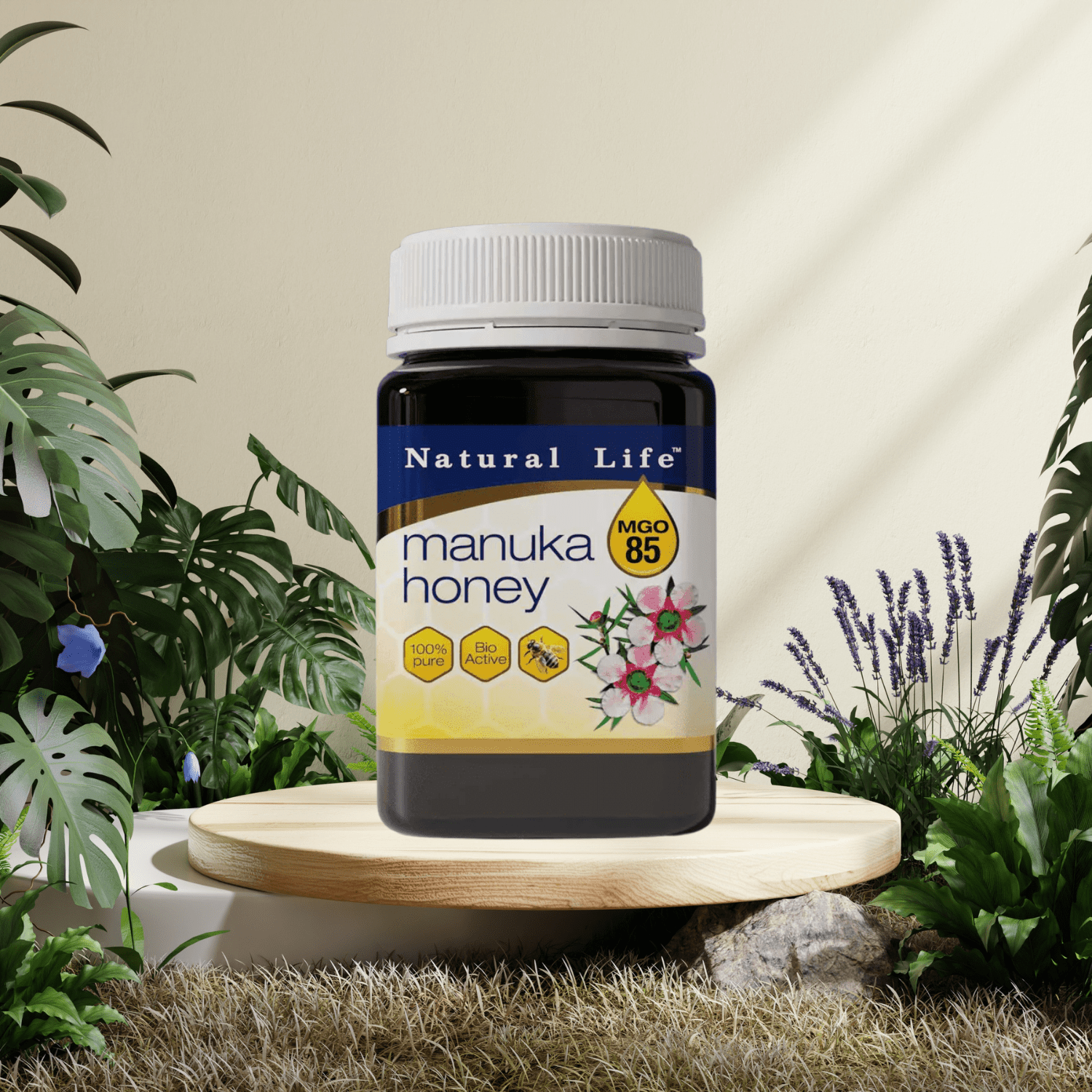 Natural Life Manuka Honey MGO 85+ 1KG - BeeVitamins