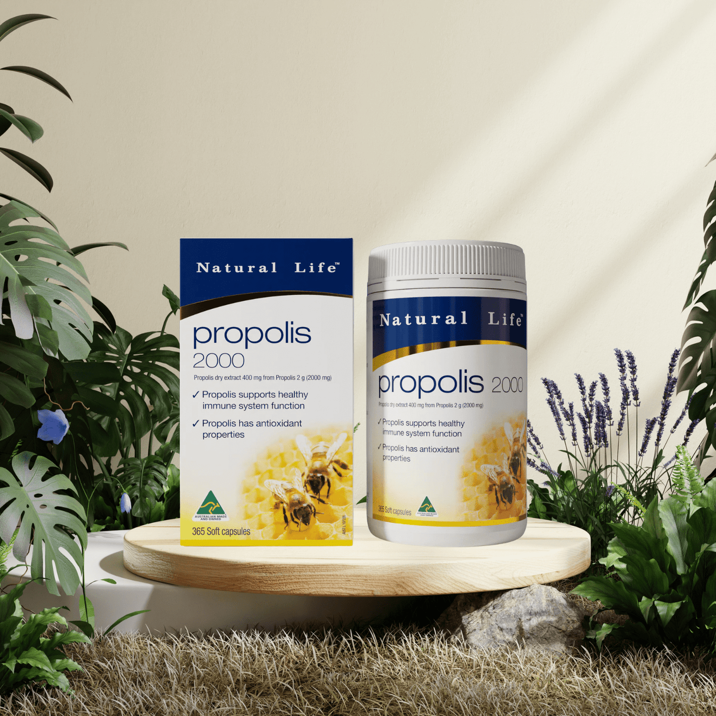 Natural Life Propolis 2000 365 capsules - BeeVitamins