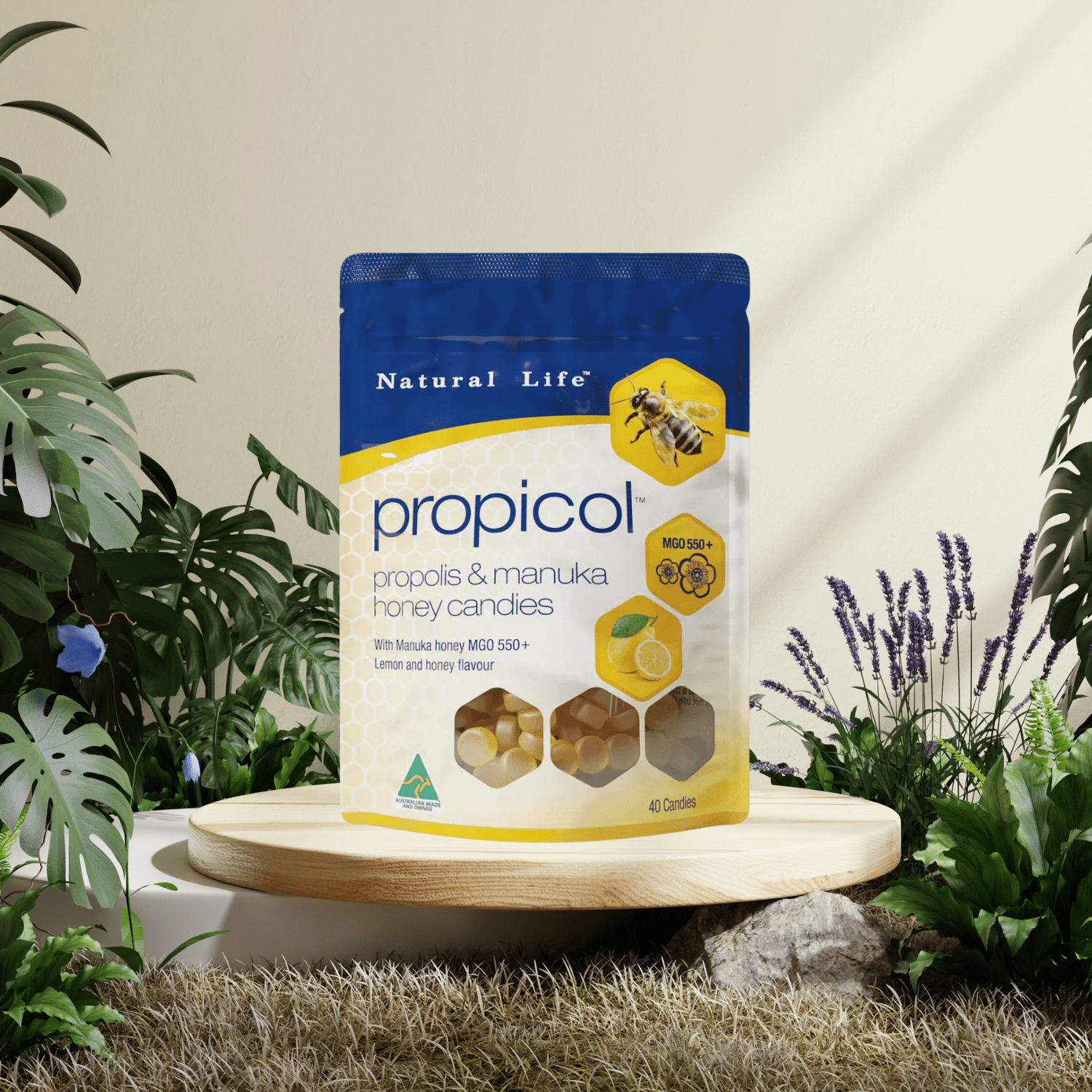 Natural Life Propolis & Manuka Honey Candy 100g - BeeVitamins