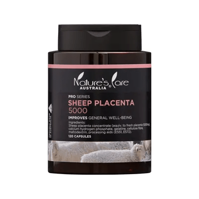 Nature's Care Pro Series Sheep Placenta 5000mg 120 Capsules - BeeVitamins
